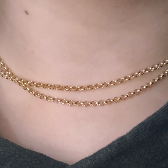 Solid 14k Gold Rolo Chain - Picture 14 of 16